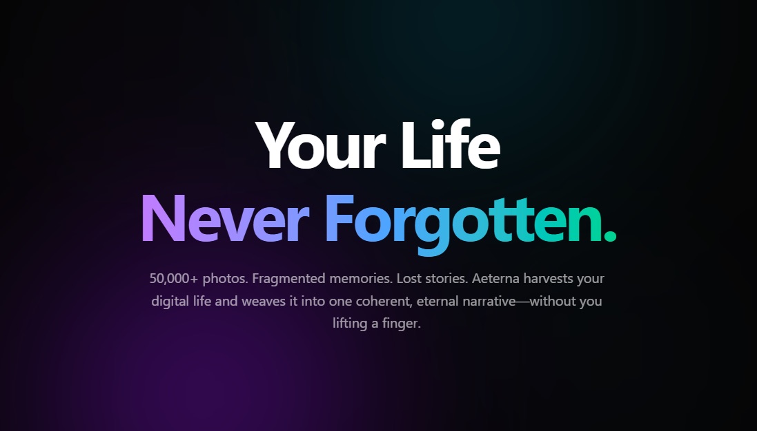 Aeterna: The Autonomous Legacy Architect for Your Digital Existence